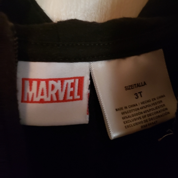 Marvel Boys Hoodie 3T - Picture 3 of 3